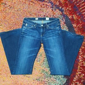 Adriano Goldshcimied Dark Wash Belle Flare Jeans